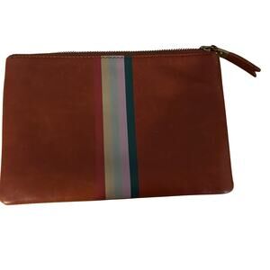 Madewell Leather clutch pouch bag